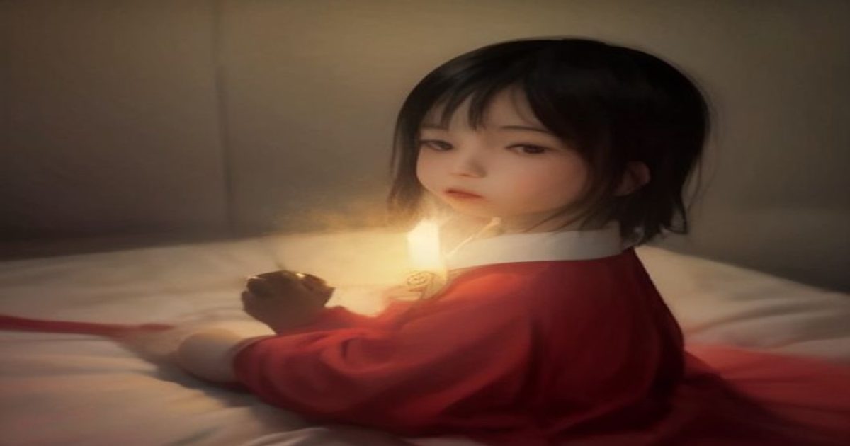 翻阅中的同人本内页，彩色插画与精心排版的文字在暖光下呈现，旁边放着一杯咖啡，营造专注阅读氛围
